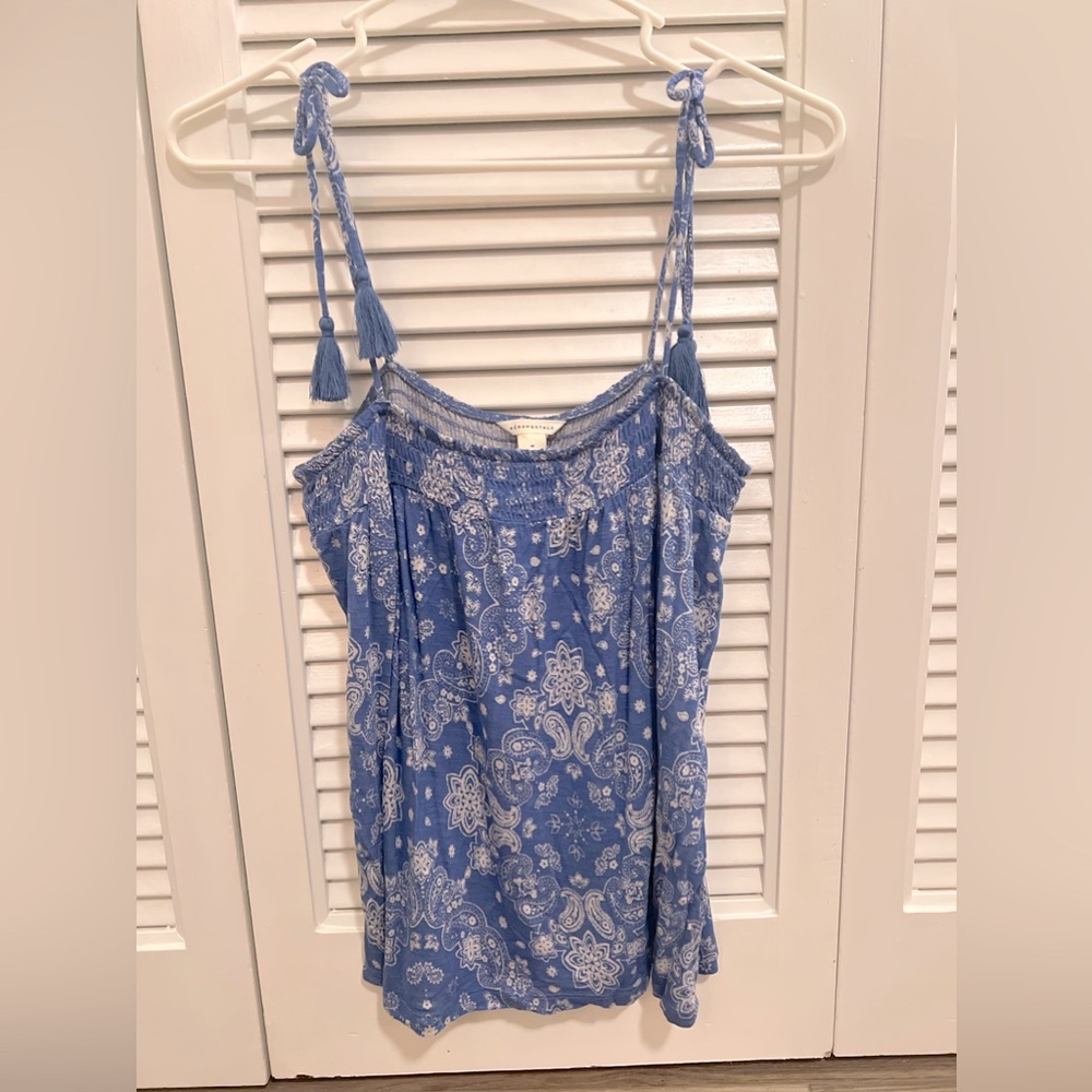 American Eagle blue tank top